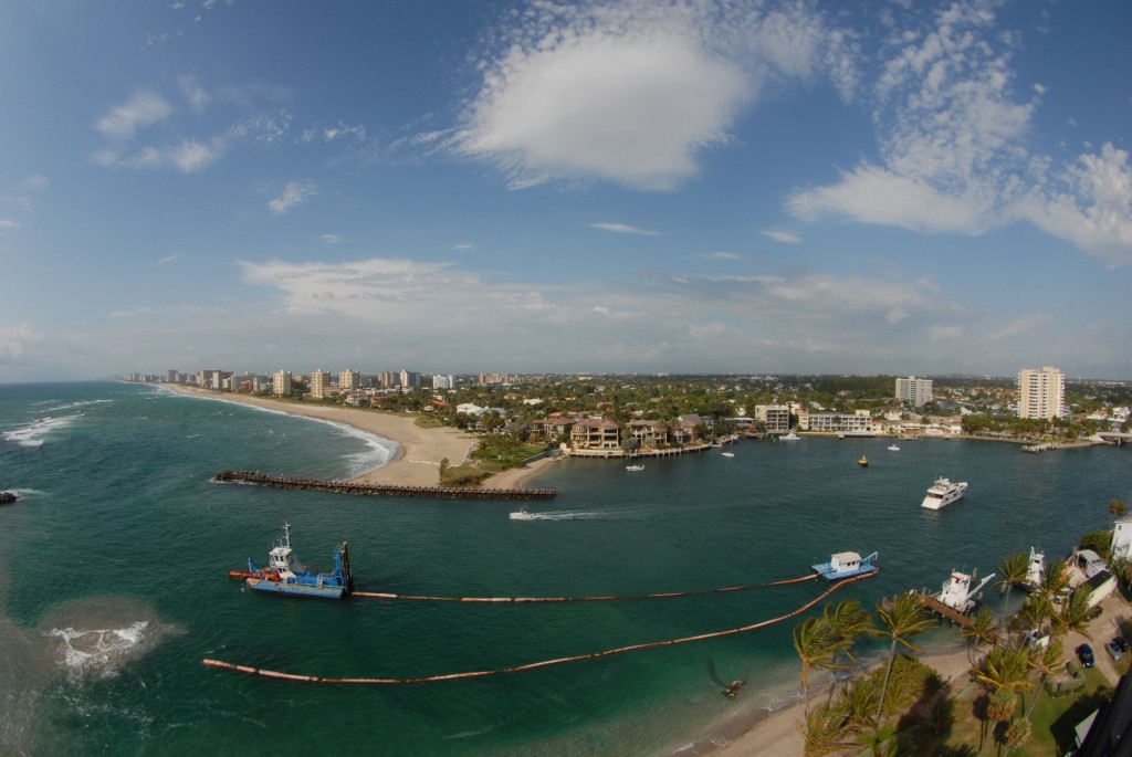 Hillsboro Inlet and dredge